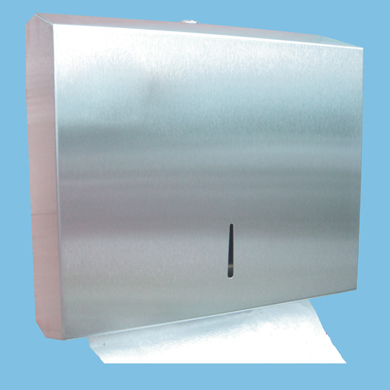 Stainless steel multifold paper  dispenser